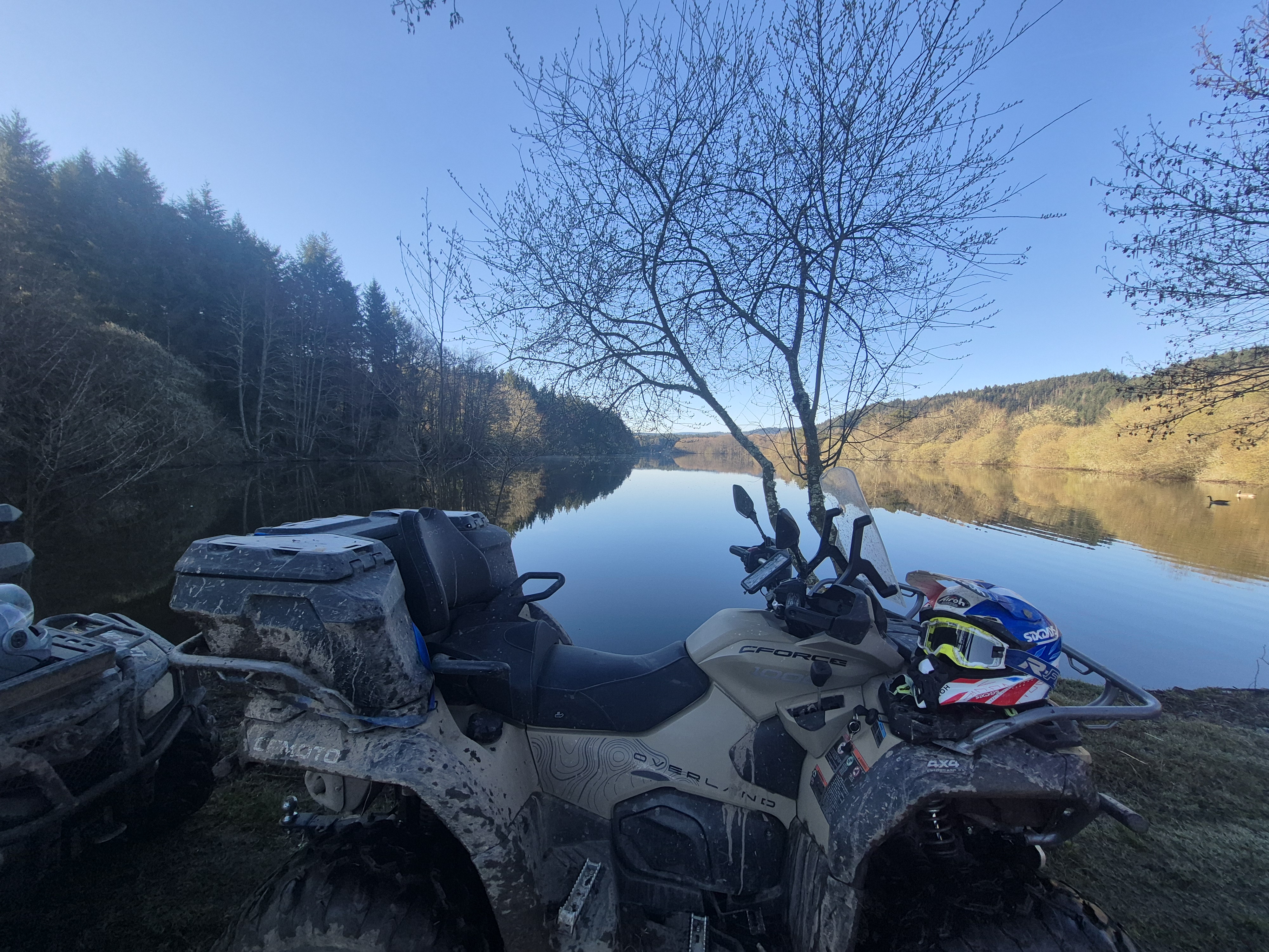 Sortie quad encadrée avec guide